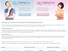 Tablet Screenshot of datingfox.com